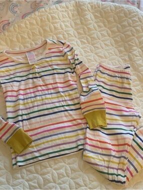 Mini Boden Rainbow Long Sleeve Pajamas